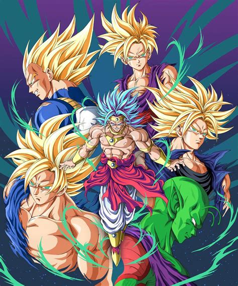 broly x trunks|broly goku vegeta trunks gohan.